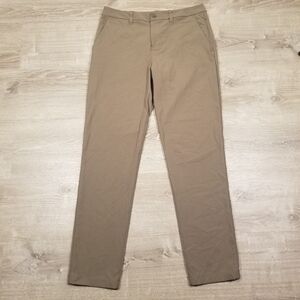 Lululemon ABC Commission Classic Fit 5 Pocket Pants Mens 32x32 Warpstreme Brown
